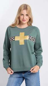 Knit Tops: Classic Sweater Moss Star Crossed