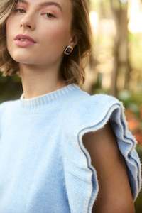 Jewelry: Selene Earring Square Stone