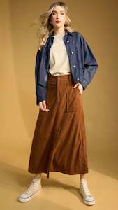 Jackets Outerwear: Austin Denim Crop Jacket  Indigo