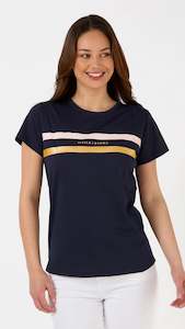 T-Shirt Icon Stripe Navy