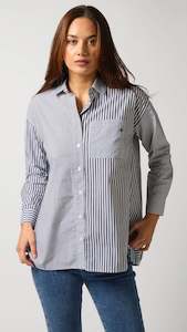 Winter 2025: Essential Shirt Black Stripe