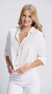 Blouse: On Repeat Blouse Off White