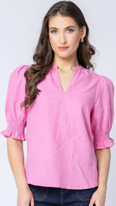 Relaxed Butterfly Top Bubblegum