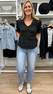 Carefree Butterfly Top Black