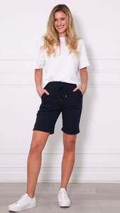 Shorts 1: Riley Stretch Denim Shorts Ink
