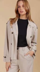 Freya Crop Trench Canvas