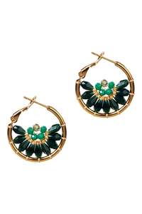 Manta Round Earring Teal