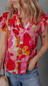 Friends Of The Fox: Happy Hour Ruffle Tank