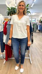 Amara Lace Top White