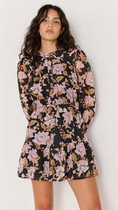 Willow Belted Mini Dress Floral