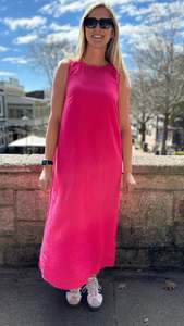 Zora Dress Fuchsia