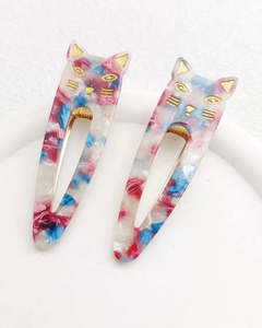 Hair: Meow Hair Clips Multi