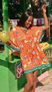 Cabana Dress Brasil Coral