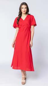 Midi Dresses: Applause Dress Berry