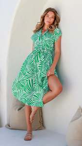 Midi Dresses: Wren Dress Green