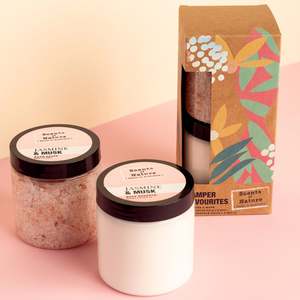 Beauty Wellness: Body Souffle & Bath Salts Gift Set Jasmine & Musk