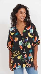 Haven: Cabana Button Top Brasil Black