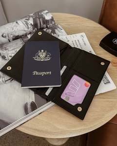 Bags Clutches: Venice Passport Holder Black