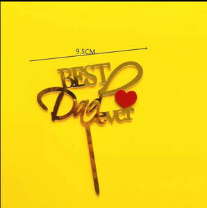 Products: Best Dad Ever Cake Topper – The Rose Factory