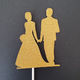 Glitter Silhouette Wedding Couple Party Cake Topper – The Rose Factory