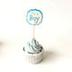 12pcs It’s a Boy Cupcake Toppers – The Rose Factory
