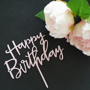 Pink Birthday Party Cake Topper – The Rose Factory