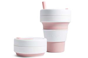 Reusable Coffee Cup: Stojo Collapsible Reusable Cup - Biggie - Wholesale