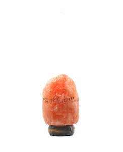 2-3kg Himalayan Salt Lamp (Black and Gold Marble Base)
