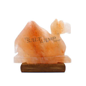 Camel Salt Lamp (Timber Base)