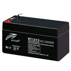 Security Alarm Batteries: RT1213- Ritar - 12VDC 1.3Ah Sealed Lead Acid Battery