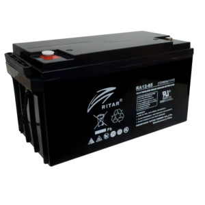 Security Alarm Batteries: RA12-80S - Ritar - 12VDC 80Ah Sealed Lead Acid Battery - F12 Terminals