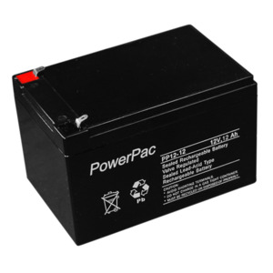 Security Alarm Batteries: DM12-12 - 12V 12A/H Battery W=100mm X L=150mm X H=100mm