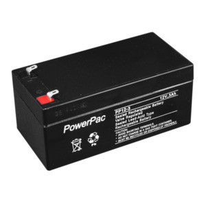 Security Alarm Batteries: DM12-3 - 3A/H 12V Powerpac Battery SLA
