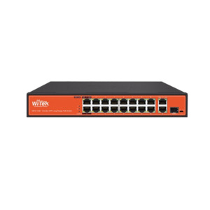 Wi-Tek WI-PS518G(V4) 1U Rackmount Unamanged Network PoE Switch with 16 * FE PoE