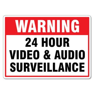iSecure ICL-A2CCTVAVWSIGN-A 5mm Weatherproof Acrylic (Plastic) CCTV Surveillance