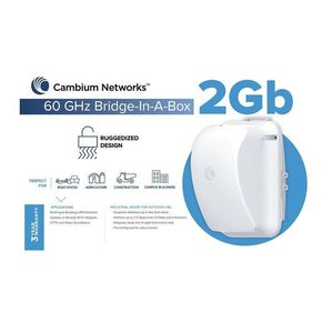 C600510C033 - Cambium cnWave 60 GHz Wireless Bridge in a Box 2Gbps Full Duplex P&hellip;