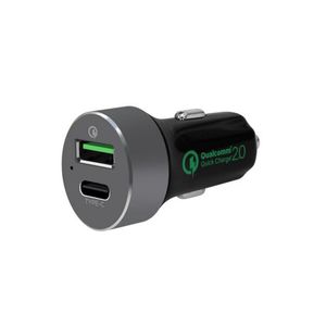 Vehicle: MB-CHGR-QC2 - Mbeat USB & Type C Dual Port Gorilla Quick Car Charger