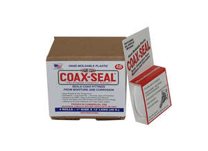 Cable: Coax-Seal Hand Moldable Weatherproofing Tape, Half Inch (4 Pack)