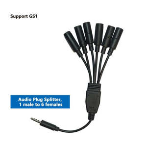 Cable: Ubibot SPC-A-1-6 Audio spitter, 1 Male to 6 Females, for GS1