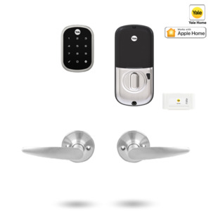 Smart Locks: YRD256/LH082/SN - YALE ASSURE SL SMART-READY LOCK WITH HAWTHRON LEVER SATIN NICKEL