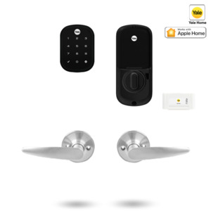 Smart Locks: YRD256/LH082/MBK - YALE ASSURE SL SMART-READY LOCK WITH HAWTHRON LEVER MATT BLACK