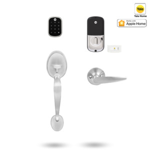Smart Locks: YRD256/GRIPSET/MSN - YALE ASSURE SL SMART-READY LOCK WITH MAYFAIR GRIPSET SATIN NICKEL
