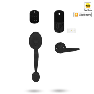 Smart Locks: YRD256/GRIPSET/MMBK - YALE ASSURE SL SMART-READY LOCK WITH MAYFAIR GRIPSET MATT BLACK
