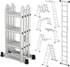 Tools: Ladder Multi Purpose 4.7m with two platforms folding ladder