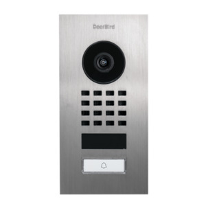 Doorbird Intercoms: DB-D1101V-FLUSH - IP Mini video door station - flush mount with 1 call button (V2A grade)