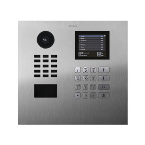 Doorbird Intercoms: DB-D21DKH - Apartment IP Intercom, Brushed S/Steel, Flush-mounted (Horizontal), Integrated Keypad