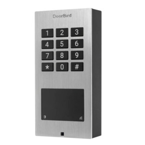Doorbird Intercoms: DB-A1121 - Surface mount IP Access control Keypad Surface Mount Brushed V2A, Wiegand Interface.