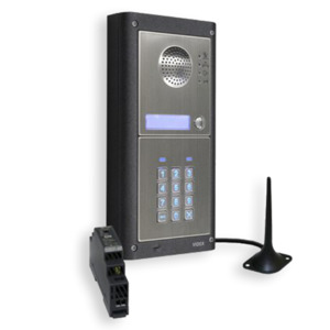 Videx: AAP-GSM4KCR-1S KIT - GSM INTERCOM 3G, KIT WITH KEY PAD (BACKLIT) BRUSHED S/S. SINGLE BUTTON SURFACE MOUNTED