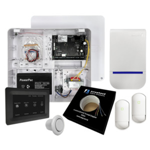 EC-KIT TOUCH B - EC security alarm kit with black touch screen keypad
