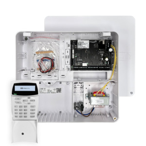 EC-PLAS LCD - EC security alarm panel with (EC-LCD Keypad) in enclosed plastic cabinet